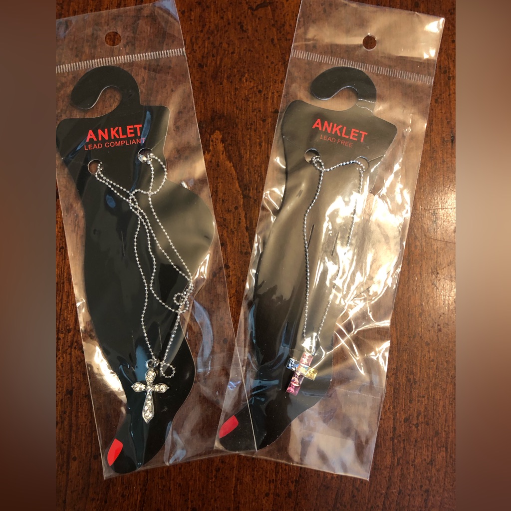 Cross Anklets